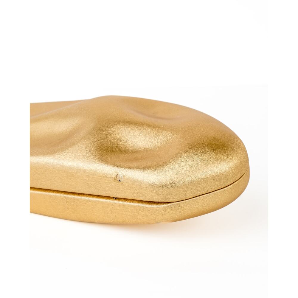 Cult Gaia Caldera Clutch Brass Metallic Leather Sculptural Minaudière Bag $598 - Picture 14 of 16